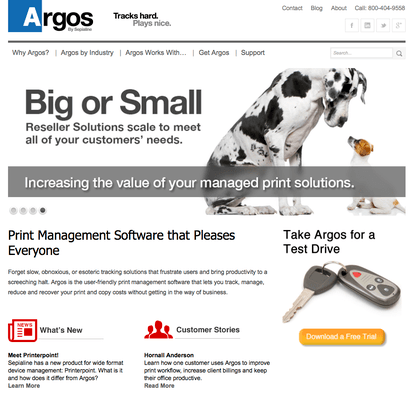 New website and branding for Argos.