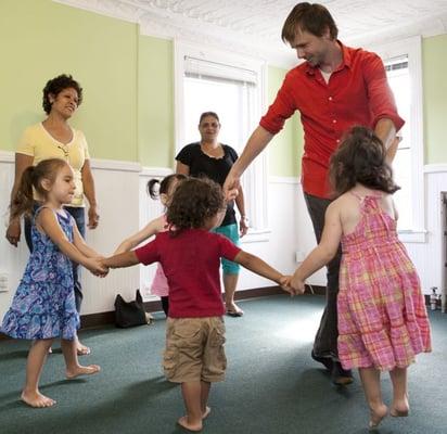 Dancing with the teacher