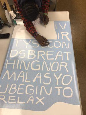 Graphic Lab Printing NYC custom die-cut vinyl wall lettering