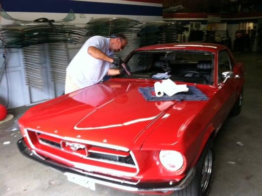 67 Mustang-windshield chip repair