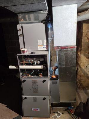 95% gas furnace with A/C