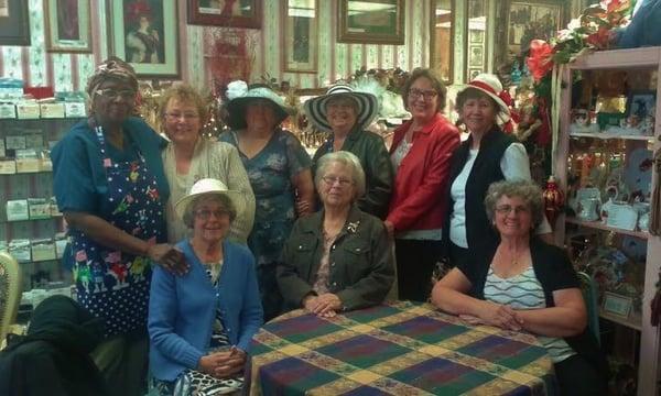 We had a great Veterans Day Tea with ladies from Hermiston, Oregon. Alot of them were first timers and already planning there next visit.