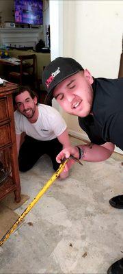 Can't repair the floor until you get rid of the damaged material and that's what these guys do and do well!