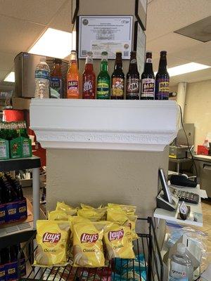 Various sodas available, or as we say in Michigan, "pop".