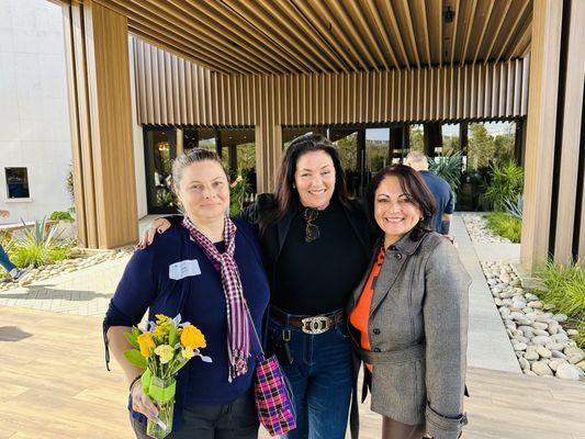 Julie Laughton, CEO Laughton Design & Build and Erin Slattery, CEO of LAGUNA Beach Chamber @ Police Appreciation event at VEA, Newport Beach