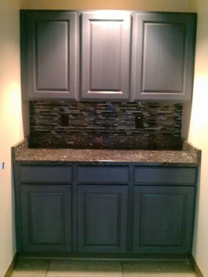 We can refinish your kitchen or bath cabinets for fraction of the replacement cost!