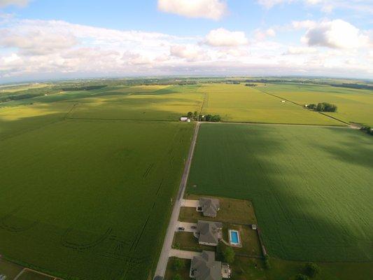 Wide area photo in Indiana.