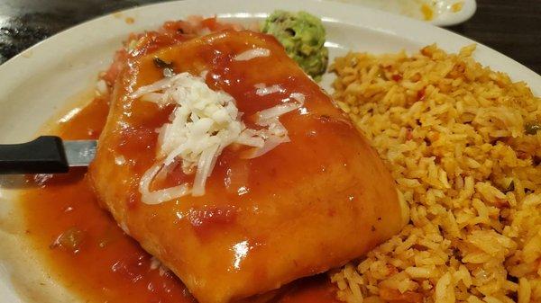 Chimichanga - double rice /no beans