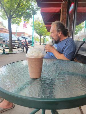 Mocha Frappe and a husband.