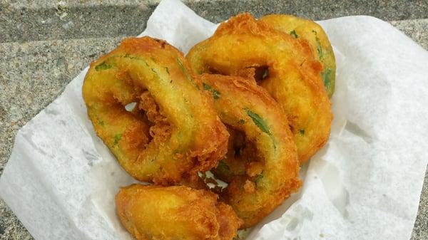 The amazing pepper rings. The batter is fantastic!