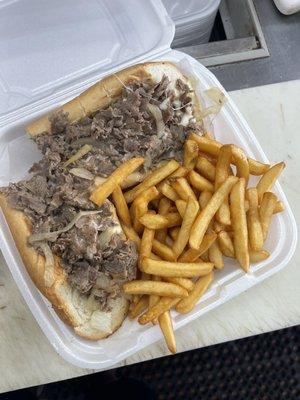 Cheesesteak platter