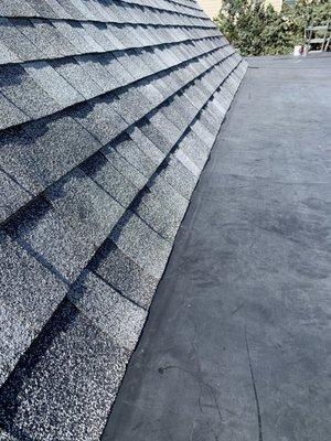 Rubber roof installation and shingle installation