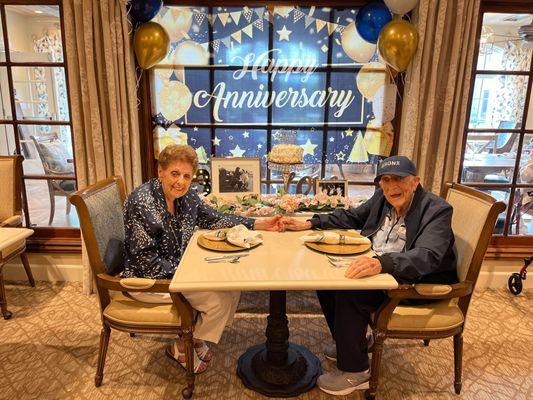 Happy 73rd Anniversary! What a treat to celebrate the happy couple!