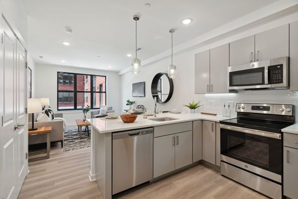 Kitchen and living room