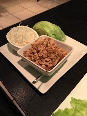 Chicken lettuce wrap!