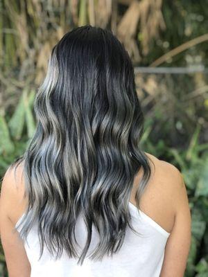 Silver balayage by Sarai