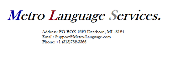 Metro Language Services