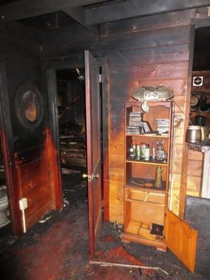 We worked to counter extensive smoke and fire damage in this family's cabin.