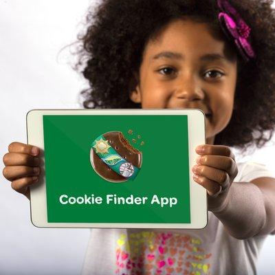 Download the app today and find  your Girl Scout Cookies!