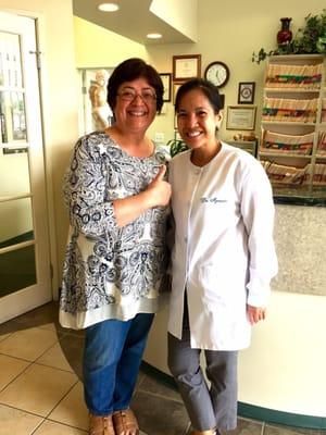 Post dental treatment and still smiling with Dr. Clementine Ignacio