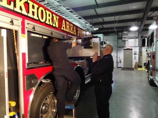 We offer apparatus repair and installation of new equipment.