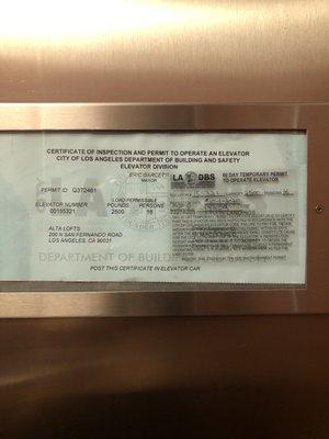 Out of date elevators service