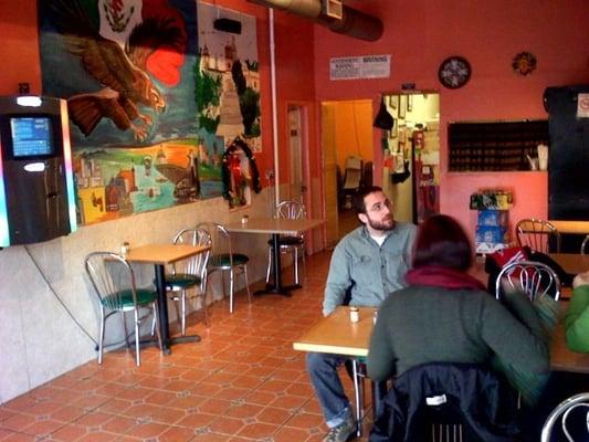 Interior shot of Taqueria La Mixteca