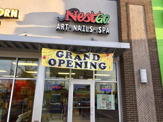 NESTGO ART NAILS SPA  Business under new management  Take 10% off on all our services purchase on grand opening week August 20-26,2018