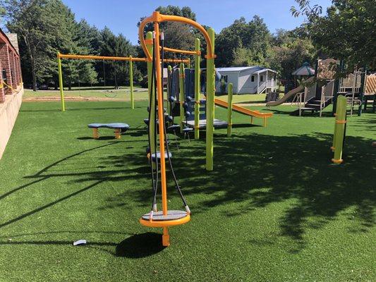 Turf carpet for a large school playground