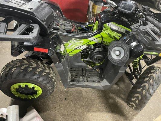 Custom audio on a 4 wheeler