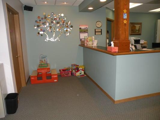 Front desk and children's area