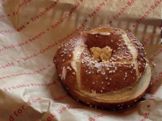 Pretzel bagel.