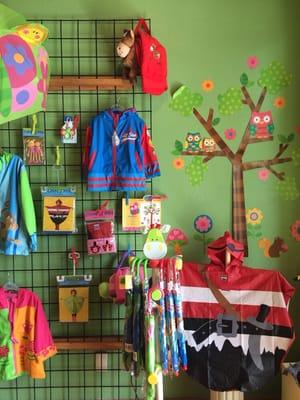 Very colorful children's clothing store.