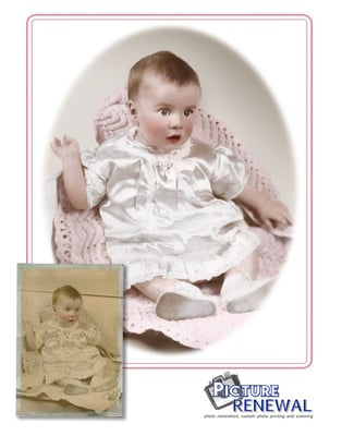 Hand Tinted Baby c.1950