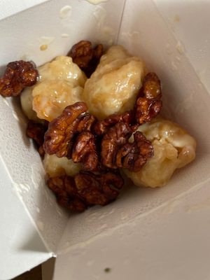 Honey walnut prawns