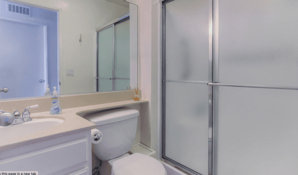 Bathroom with shower and tub.