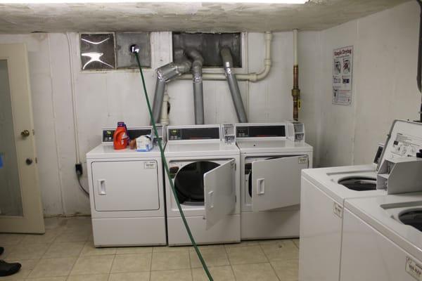 The advertised washer and dryer in the apartment turned out to be a dark, dank basement coin-laundry room.