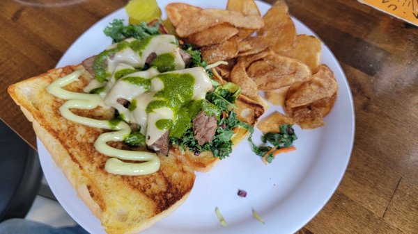 Chimichurri Steak Sandwich & Chips