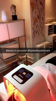 Look no further The basic premise of LED skin therapy is that different colours trigger different reactions beneath the epidermis!