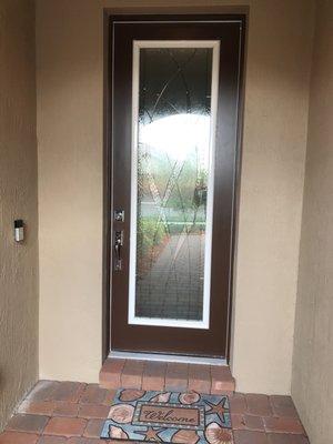 Nice hurricane glass front door installation! Thanks Entry Point!