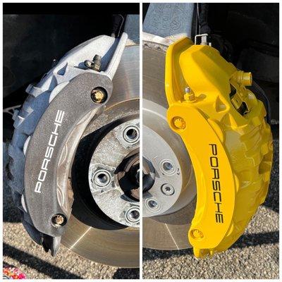 before/after caliper coating