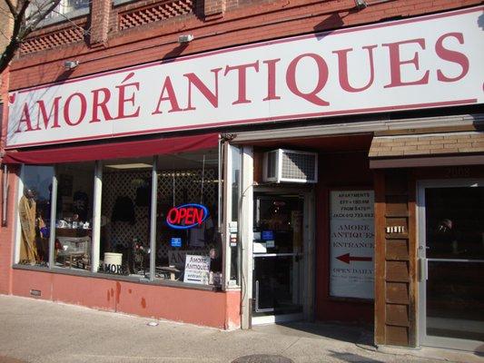 Front of the store, view looking northeast.