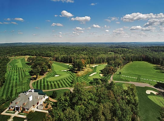 New Jersey National Golf Club, Basking Ridge, NJ. Aerial View.