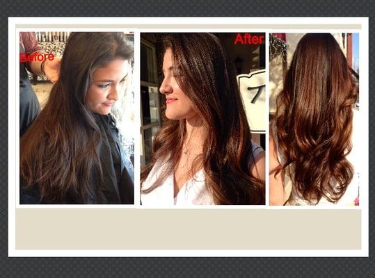 Balayage Hand Painted Highlights