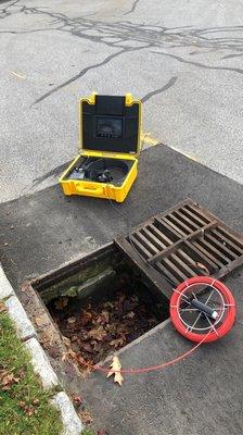 Inspecting storm drains