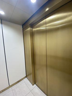 Gold Montgomery Vector elevator, Saks Fifth Avenue The Gardens Mall