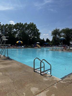 View of the pool from the deepest part.