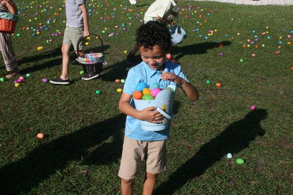 Everyone had their buckets full of Easter Eggs at our annual free family event at Cypress Meadows