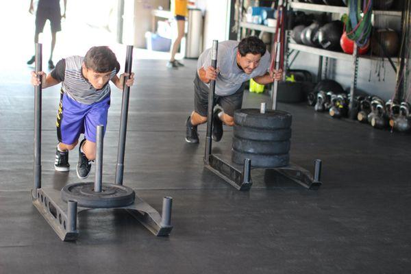 Father/Son workout