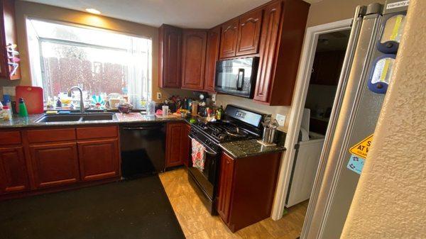 Water Damaged Kitchen.